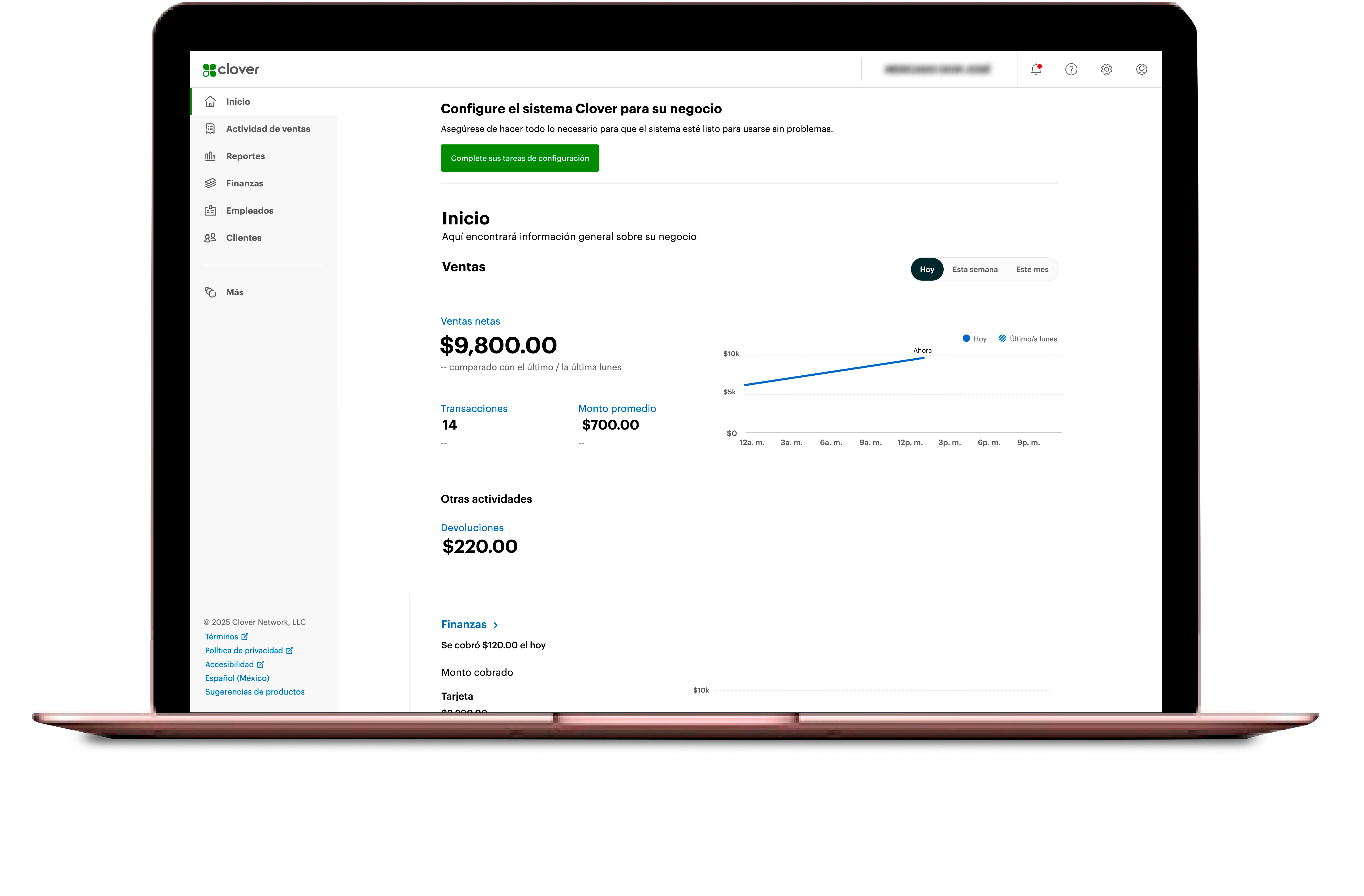 clover dashboards